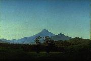 Caspar David Friedrich Bohmische Landschaft oil on canvas